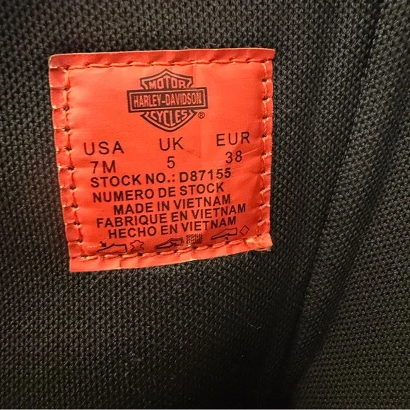 Harley-Davidson Women’s Black Leather Kirtland Riding Boots Size 7 - Picture 10 of 10